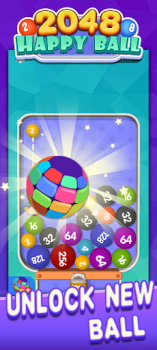 Baixar Happy Ball 2048-merge 3D ball Casual para Android captura de tela 2