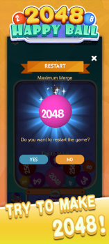 Baixar Happy Ball 2048-merge 3D ball Casual para Android captura de tela 5