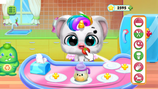 Baixar Jogo De Cuidar Bebê Unicórnio Jogos de Aprendizagem para Android captura de tela 4