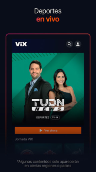 Baixar ViX: TV, Deportes y Noticias Entretenimento para Android captura de tela 3