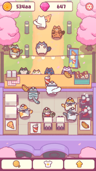 Baixar Cat Snack Bar : Cat Food Games Simuladores para Android captura de tela 2