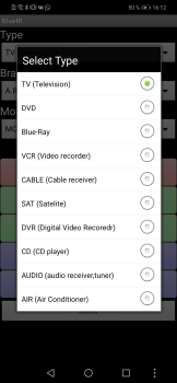 Baixar BlueIR - универсальный пульт Ferramentas para Android captura de tela 4