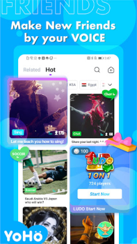 Baixar YoHo: Group Voice Chat Room Social para Android captura de tela 2