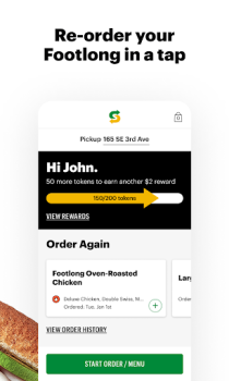 Baixar Subway® Comida e bebida para Android captura de tela 3