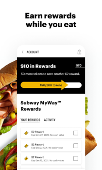 Baixar Subway® Comida e bebida para Android captura de tela 5