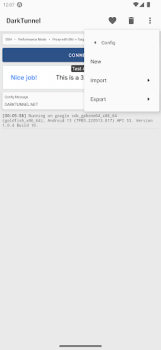 Baixar DarkTunnel - SSH DNSTT V2Ray Ferramentas para Android captura de tela 5
