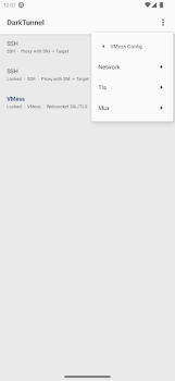 Baixar DarkTunnel - SSH DNSTT V2Ray Ferramentas para Android captura de tela 6