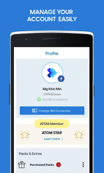 Baixar ATOM Store, Myanmar Contato para Android captura de tela 3