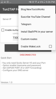 Baixar Tun2TAP Socks/HTTP to VPN Ferramentas para Android captura de tela 4