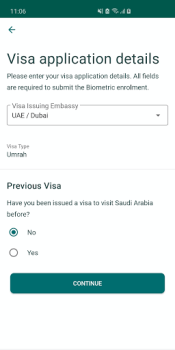 Baixar Saudi Visa Bio Viagens para Android captura de tela 3