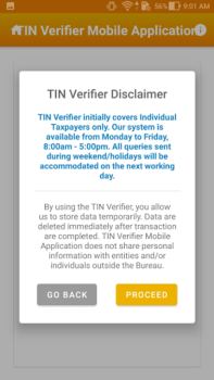Baixar TIN Verifier Application Finanças para Android captura de tela 2