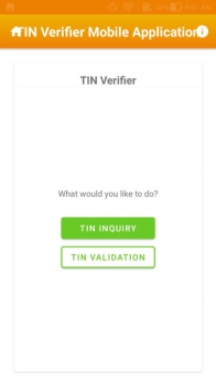 Baixar TIN Verifier Application Finanças para Android captura de tela 3