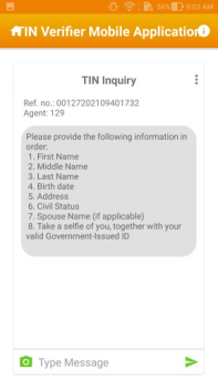 Baixar TIN Verifier Application Finanças para Android captura de tela 4
