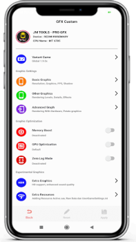 Baixar JM TOOLS Pro GFX For Any Games Ferramentas para Android captura de tela 2