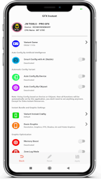 Baixar JM TOOLS Pro GFX For Any Games Ferramentas para Android captura de tela 3