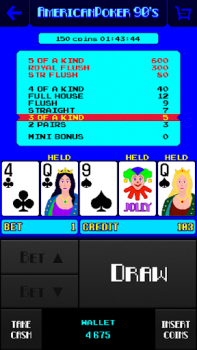 Baixar American Poker 90's Casino Cassino para Android captura de tela 2