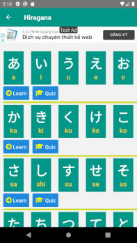 Baixar Kana App Educação para Android captura de tela 2