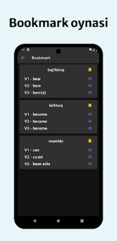 Baixar Noto'g'ri fe'llar jadvali Educação para Android captura de tela 5