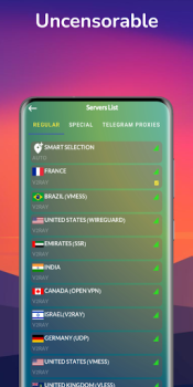 Baixar Shenzo VPN - Private & Safe Ferramentas para Android captura de tela 3