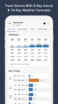 Baixar OpenSnow: Weather & 3D Maps Clima para Android captura de tela 3