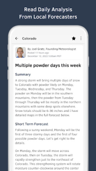 Baixar OpenSnow: Weather & 3D Maps Clima para Android captura de tela 4
