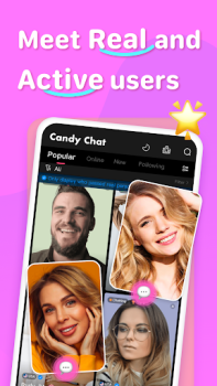 Baixar Candy Chat - Live video chat Entretenimento para Android captura de tela 3