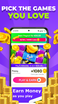 Baixar PLAYTIME - Earn Money Playing Entretenimento para Android captura de tela 2