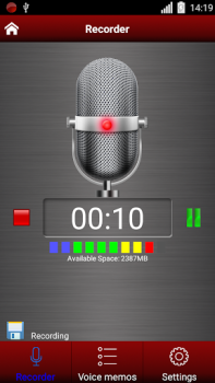 Baixar gravador de voz Música e áudio para Android captura de tela 3