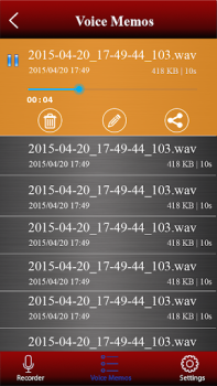 Baixar gravador de voz Música e áudio para Android captura de tela 6