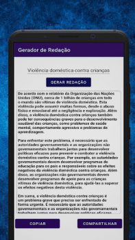 Baixar Gerador de Redação Educação para Android captura de tela 2