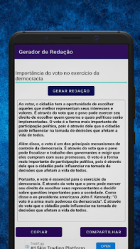 Baixar Gerador de Redação Educação para Android captura de tela 4