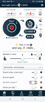 Baixar I-SAiD aprendizagem de línguas Educação para Android captura de tela 3