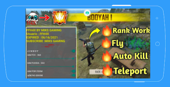 Baixar ffh4x mod menu for fire Educacional para Android captura de tela 2