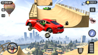 Baixar Acrobacias de carros rampa 3d Jogos de papéis para Android captura de tela 3