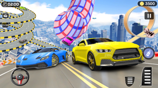 Baixar Acrobacias de carros rampa 3d Jogos de papéis para Android captura de tela 4