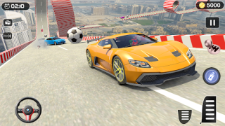Baixar Acrobacias de carros rampa 3d Jogos de papéis para Android captura de tela 5