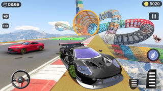 Baixar Acrobacias de carros rampa 3d Jogos de papéis para Android captura de tela 6