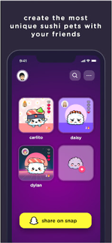 Baixar SUSH Crie um Pet Virtual Social para Android captura de tela 2