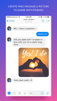 Baixar iFake: Fake Chat Messages Entretenimento para Android captura de tela 3