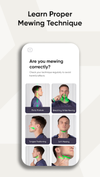 Baixar Mewing Coach - Face Exercises Saúde e Bem-estar para Android captura de tela 4