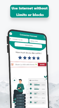 Baixar La USA - Get USA IP Ferramentas para Android captura de tela 5