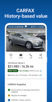 Baixar CARFAX - Shop New & Used Cars Carros e transporte para Android captura de tela 4
