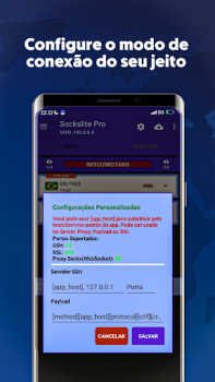 Baixar Sockslite Pro - (SSH|SSL|WS) Ferramentas para Android captura de tela 3