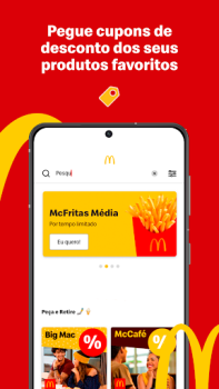Baixar McDonald’s: Cupons e Delivery Comida e bebida para Android captura de tela 4