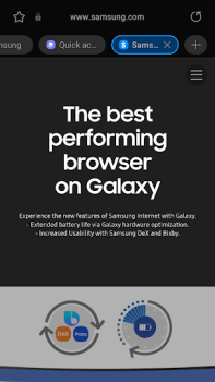 Baixar Samsung Internet Browser Beta Contato para Android captura de tela 2