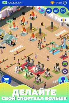 Baixar Idle Fitness Gym Tycoon - Game Simuladores para Android captura de tela 4