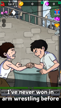 Baixar Arm Wrestling Clicker Simuladores para Android captura de tela 3