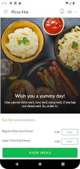 Baixar Pizza Hot Comida e bebida para Android captura de tela 3