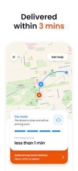 Baixar Manna Drone Delivery Comida e bebida para Android captura de tela 4