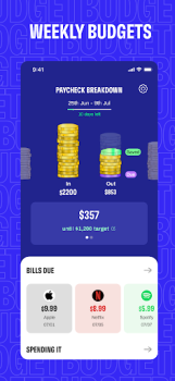 Baixar Cleo: Budget & Cash Advance Finanças para Android captura de tela 7